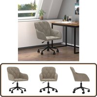 Bürostuhl Drehbar Hellgrau Samt - Bürostuhl - Drehstuhl - Samtstuhl - Arbeitsplatzstuhl - Home Office Stuhl Bürostuhl Drehbar Hellgrau Samt - Bürostuhl - Drehstuhl - Samtstuhl - Arbeitsplatzstuhl - Home Office Stuhl von VIDAXL