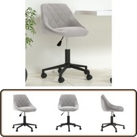 Bürostuhl Drehbar Hellgrau Samt - Drehstuhl - Bürostuhl - Samtsessel - Schreibtischstuhl - Ergonomischer Stuhl Bürostuhl Drehbar Hellgrau Samt - Drehstuhl - Bürostuhl - Samtsessel - Schreibtischstuhl - Ergonomischer Stuhl von VIDAXL