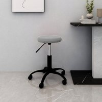Vidaxl - Bürostuhl Drehbar Hellgrau Samt von VIDAXL