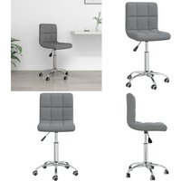 Vidaxl - Bürostuhl Drehbar Hellgrau Stoff - Drehstuhl - Bürostuhl - Schreibtischstuhl - Ergonomischer Stuhl - Höhenverstellbar - Home & Living von VIDAXL