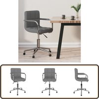 Bürostuhl Drehbar Hellgrau Stoff - Vidaxl von VIDAXL