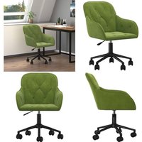 Bürostuhl Drehbar Hellgrün Samt - Bürostuhl - Drehstuhl - Samtstuhl - Gamingstuhl - Arbeitsplatzstuhl - Home & Living von VIDAXL
