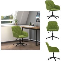 Bürostuhl Drehbar Hellgrün Samt - Bürostuhl - Drehstuhl - Samtstuhl - Gamingstuhl - Arbeitsplatzstuhl Bürostuhl Drehbar Hellgrün Samt - Bürostuhl - Drehstuhl - Samtstuhl - Gamingstuhl - Arbeitsplatzstuhl von VIDAXL