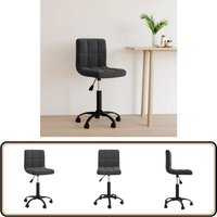 Bürostuhl Drehbar Schwarz Samt - Drehstuhl - Bürostuhl - Schreibtischstuhl - Samtsessel - Schwarzer Sessel Bürostuhl Drehbar Schwarz Samt - Drehstuhl - Bürostuhl - Schreibtischstuhl - Samtsessel - Schwarzer Sessel von VIDAXL