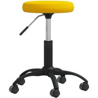 Vidaxl - Bürostuhl Drehbar Senfgelb Samt von VIDAXL