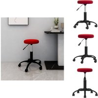 Bürostuhl Drehbar Weinrot Samt - Bürostuhl - Bürostühle - Stuhl - Stühle Bürostuhl Drehbar Weinrot Samt - Bürostuhl - Bürostühle - Stuhl - Stühle von VIDAXL