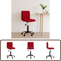 Bürostuhl Drehbar Weinrot Samt - Drehstuhl - Bürostuhl - Samtsessel - Weinrot - Ergonomischer Stuhl Bürostuhl Drehbar Weinrot Samt - Drehstuhl - Bürostuhl - Samtsessel - Weinrot - Ergonomischer Stuhl von VIDAXL