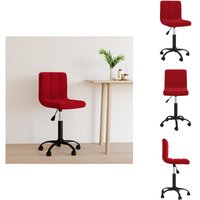 Bürostuhl Drehbar Weinrot Samt - Drehstuhl - Bürostuhl - Samtsessel - Weinrot - Ergonomischer Stuhl Bürostuhl Drehbar Weinrot Samt - Drehstuhl - Bürostuhl - Samtsessel - Weinrot - Ergonomischer Stuhl von VIDAXL