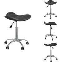 Vidaxl - Bürostuhl Schwarz Kunstleder - Bürostuhl - Schreibtischstuhl - Ergonomischer Stuhl - Schwarzer Stuhl - Hochwertiger Stuhl von VIDAXL