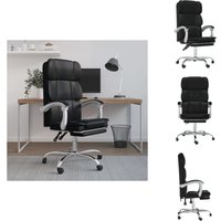 Bürostuhl mit Liegefunktion Schwarz Kunstleder - Bürostuhl - Schreibtischstuhl - Ergonomischer Stuhl - Arbeitsplatzstuhl - Gamingstuhl Bürostuhl mit Liegefunktion Schwarz Kunstleder - Bürostuhl - Schreibtischstuhl - Ergonomischer Stuhl - Arbeitsplatzstuhl - Gamingstuhl von VIDAXL
