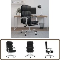 Bürostuhl mit Liegefunktion Schwarz Kunstleder - Bürostuhl - Schreibtischstuhl - Ergonomischer Stuhl - Arbeitsplatzstuhl - Gamingstuhl Bürostuhl mit Liegefunktion Schwarz Kunstleder - Bürostuhl - Schreibtischstuhl - Ergonomischer Stuhl - Arbeitsplatzstuhl - Gamingstuhl von VIDAXL