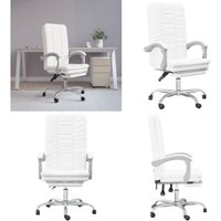 Bürostuhl mit Liegefunktion Weiß Kunstleder - Bürostuhl - Schreibtischstuhl - Ergonomischer Stuhl - Arbeitsplatzstuhl - Gamingstuhl - Home & Living Bürostuhl mit Liegefunktion Weiß Kunstleder - Bürostuhl - Schreibtischstuhl - Ergonomischer Stuhl - Arbeitsplatzstuhl - Gamingstuhl - Home & Living von VIDAXL