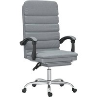 Bürostuhl mit Massagefunktion Hellgrau Stoff vidaXL Bürostuhl mit Massagefunktion Hellgrau Stoff vidaXL von VIDAXL