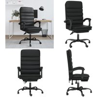 Bürostuhl mit Massagefunktion Schwarz Kunstleder - Massierender Bürostuhl - Ergonomischer Bürostuhl - Schreibtischstuhl - Gaming-Stuhl von VIDAXL