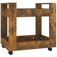 Bonnevie - Bürowagen Räuchereiche 60x45x60 cm Holzwerkstoff vidaXL826209 von BONNEVIE