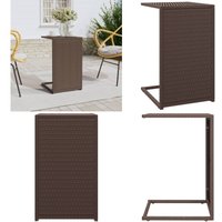 C-Tisch Braun 40x35x60 cm Poly Rattan - Couchtisch - Wohnzimmertisch - Beistelltisch - C-Tisch - Outdoor Möbel - Home & Living C-Tisch Braun 40x35x60 cm Poly Rattan - Couchtisch - Wohnzimmertisch - Beistelltisch - C-Tisch - Outdoor Möbel - Home & Living von VIDAXL