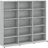 Bonnevie - CD-Regal Grau Sonoma 102x23x89,5 cm Holzwerkstoff vidaXL253817 von BONNEVIE