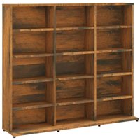 Bonnevie - CD-Regal Räuchereiche 102x23x89,5 cm Holzwerkstoff vidaXL442843 von BONNEVIE