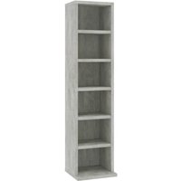 CD-Schrank Betongrau 21x20x88 cm Holzwerkstoff vidaXL13253 von BONNEVIE