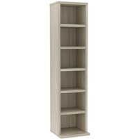 CD-Schrank Sonoma-Eiche 21x20x88 cm Holzwerkstoff vidaXL407958 von BONNEVIE