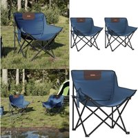 Campingstühle 2 Stk. mit Tasche Klappbar Blau - Campingstuhl - Klappstuhl - Gartenstuhl - Outdoor Stuhl - Picknickstuhl - Home & Living von VIDAXL