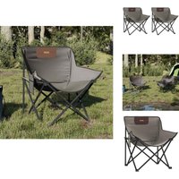 Campingstühle 2 Stk. mit Tasche Klappbar Grau - Campingstuhl - Klappstuhl - Gartenstuhl - Outdoor Stuhl - Grillstuhl von VIDAXL
