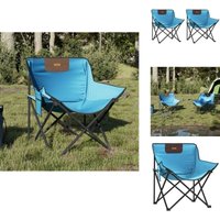 Campingstühle 2 Stk. mit Tasche Klappbar Hellblau - Campingstuhl - Klappstuhl - Gartenstuhl - Outdoor Stuhl - Picknickstuhl von VIDAXL
