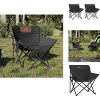 Campingstühle 2 Stk. mit Tasche Klappbar Schwarz - Campingstuhl - Klappstuhl - Gartenstuhl - Outdoor Stuhl - Picknickstuhl Campingstühle 2 Stk. mit Tasche Klappbar Schwarz - Campingstuhl - Klappstuhl - Gartenstuhl - Outdoor Stuhl - Picknickstuhl von VIDAXL