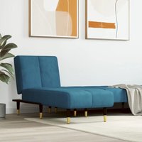 Chaiselongue Blau Samt - Vidaxl von VIDAXL