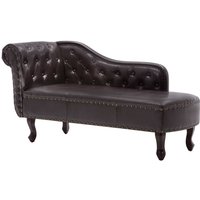 Chaiselongue Dunkelbraun Kunstleder vidaXL Chaiselongue Dunkelbraun Kunstleder vidaXL von VIDAXL