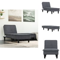 Chaiselongue Dunkelgrau Samt - Chaiselongue - Samtcouch - Relaxsessel - Wohnzimmersofa - Lounge Chair Chaiselongue Dunkelgrau Samt - Chaiselongue - Samtcouch - Relaxsessel - Wohnzimmersofa - Lounge Chair von VIDAXL