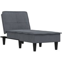 Chaiselongue Dunkelgrau Samt Vidaxl Chaiselongue Dunkelgrau Samt Vidaxl von VIDAXL