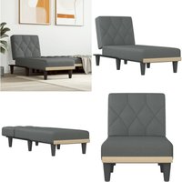 Chaiselongue Dunkelgrau Stoff - Chaiselongue - Relaxsessel - Lounge Sessel - Wohnzimmermöbel - Polstermöbel - Home & Living Chaiselongue Dunkelgrau Stoff - Chaiselongue - Relaxsessel - Lounge Sessel - Wohnzimmermöbel - Polstermöbel - Home & Living von VIDAXL