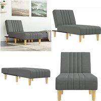 Chaiselongue Dunkelgrau Stoff - Chaiselongue - Relaxsessel - Wohnlandschaft - Lounge Sessel - Polstermöbel - Home & Living von VIDAXL