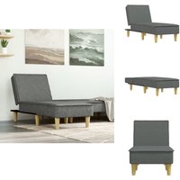 Chaiselongue Dunkelgrau Stoff - Chaiselongue - Relaxsessel - Wohnlounge - Sofa - Polstermöbel Chaiselongue Dunkelgrau Stoff - Chaiselongue - Relaxsessel - Wohnlounge - Sofa - Polstermöbel von VIDAXL