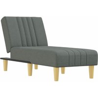 Chaiselongue Dunkelgrau Stoff Vidaxl von VIDAXL