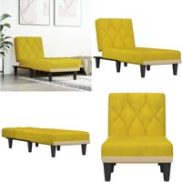 Chaiselongue Gelb Samt - Chaiselongue - Samtcouch - Relaxsessel - Wohnlandschaft - Lounge Chair - Home & Living Chaiselongue Gelb Samt - Chaiselongue - Samtcouch - Relaxsessel - Wohnlandschaft - Lounge Chair - Home & Living von VIDAXL