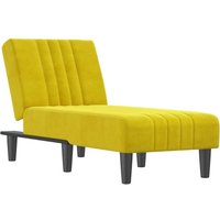 Chaiselongue Gelb Samt Vidaxl Chaiselongue Gelb Samt Vidaxl von VIDAXL