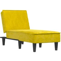 Chaiselongue Gelb Samt Vidaxl von VIDAXL