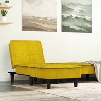 Chaiselongue Gelb Samt vidaXL753595 von VIDAXL