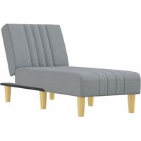 Vidaxl - Chaiselongue Hellgrau Stoff von VIDAXL