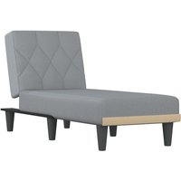 Chaiselongue Hellgrau Stoff Vidaxl Chaiselongue Hellgrau Stoff Vidaxl von VIDAXL