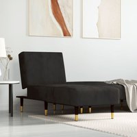Chaiselongue Schwarz Samt Vidaxl von VIDAXL