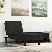 Chaiselongue Schwarz Samt Vidaxl Chaiselongue Schwarz Samt Vidaxl von VIDAXL