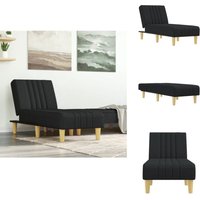 Chaiselongue Schwarz Stoff - Chaiselongue - Relaxsessel - Schlafcouch - Lounge Sessel - Wohnzimmermöbel Chaiselongue Schwarz Stoff - Chaiselongue - Relaxsessel - Schlafcouch - Lounge Sessel - Wohnzimmermöbel von VIDAXL