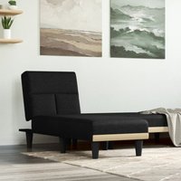 Chaiselongue Schwarz Stoff - Vidaxl von VIDAXL