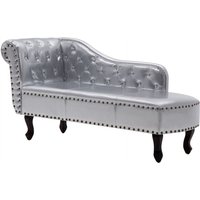 Chaiselongue Silbern Kunstleder vidaXL Chaiselongue Silbern Kunstleder vidaXL von VIDAXL