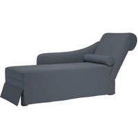 Vidaxl - Chaiselongue mit Nackenrolle Rechter Armlehne Dunkelgrau Samt von VIDAXL