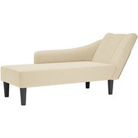 Chaiselongue mit Rechter Armlehne Creme Stoff Vidaxl Chaiselongue mit Rechter Armlehne Creme Stoff Vidaxl von VIDAXL