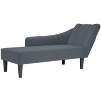 Chaiselongue mit Rechter Armlehne Dunkelgrau Samt - Vidaxl Chaiselongue mit Rechter Armlehne Dunkelgrau Samt - Vidaxl von VIDAXL